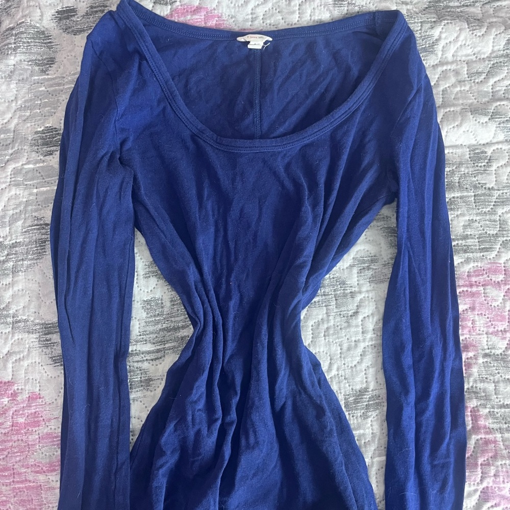 Elegant Blue Women's Top